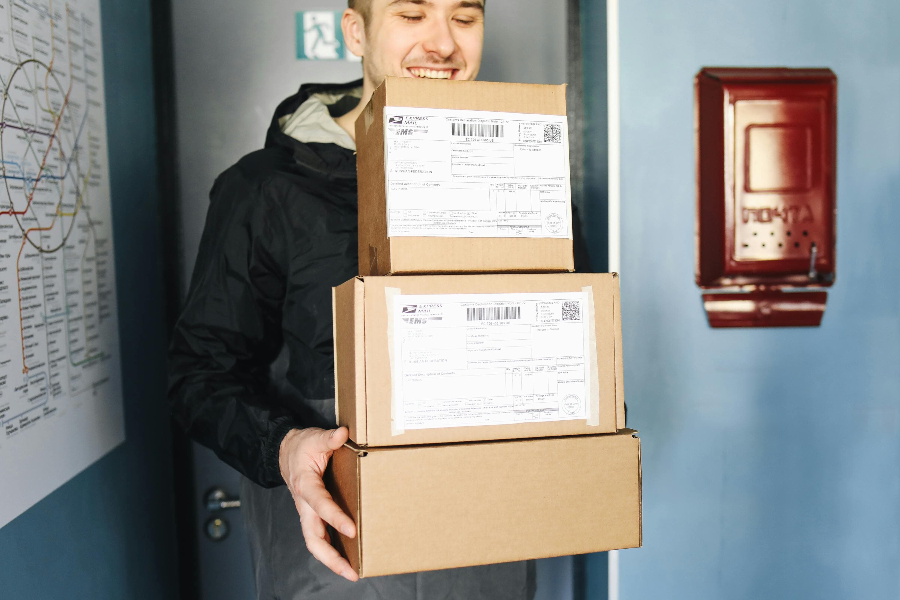 Happy Man Shipping